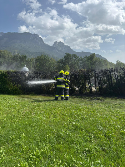 Heckenbrand Friedhof Admont